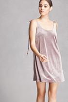 Forever21 Self-tie Velvet Cami Dress