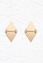 Forever21 Chained Triangle Drop Earrings