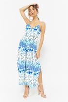 Forever21 Strappy Floral Print Jumpsuit