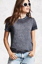 Forever21 Rolled-cuff Burnout Tee