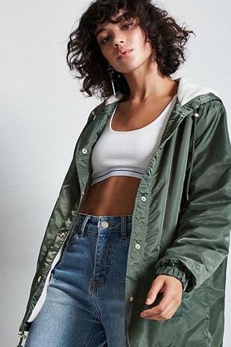 Forever21 Hooded Utility Parka