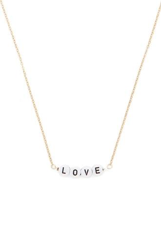 Forever21 Love Beaded Necklace