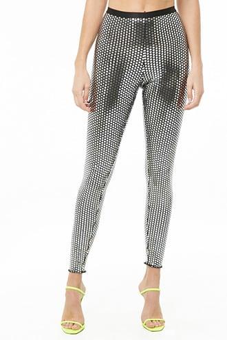 Forever21 Geo Sequin Leggings