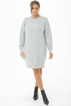 Forever21 Plus Size Brush Knit Sweatshirt Dress