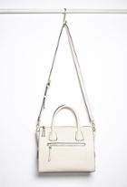 Forever21 Faux Leather Satchel (cream)