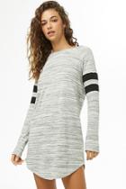Forever21 Heather Knit Varsity T-shirt Dress