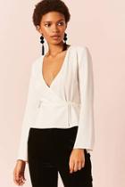 Forever21 Crepe Wrap Top