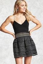 Forever21 Sheer Striped Mini Skirt
