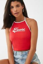 Forever21 Paradise Graphic Halter Top
