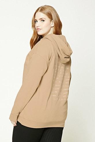 Forever21 Plus Size Embroidered Hoodie