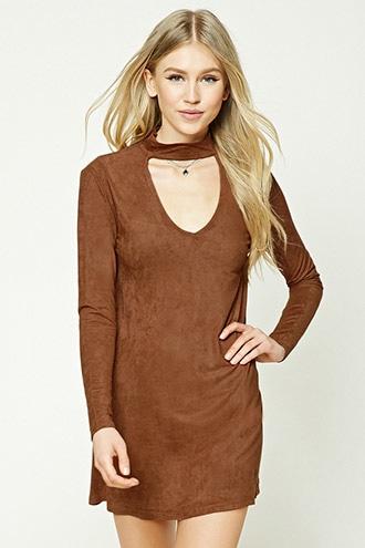Forever21 Microfiber Cutout Mini Dress