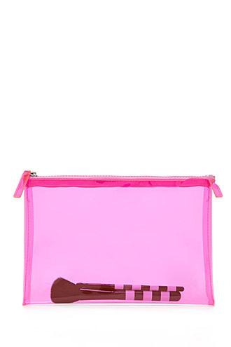 Forever21 Clear Neon Clutch