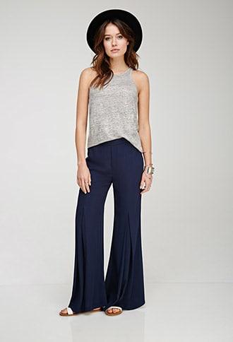 Forever21 Contemporary Wide-leg Kick Pleat Pants