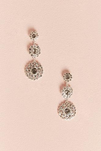 Forever21 Faux Jewel Drop Earrings