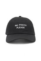 Forever21 No Photo Please Embroidered Dad Cap