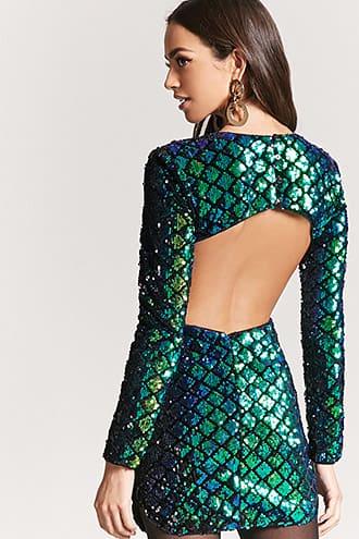 Forever21 Cutout Sequin Mini Dress