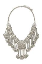 Forever21 Etched Medallion Statement Necklace