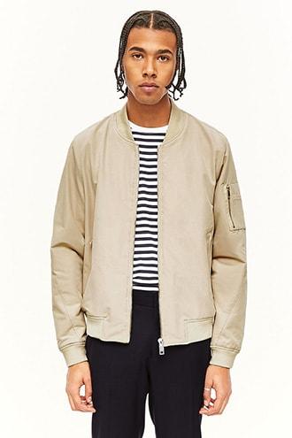 Forever21 Zip Pocket Bomber Jacket