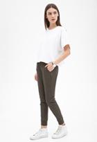 Forever21 Zippered Faux Leather Joggers