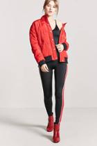 Forever21 Pull-ring Stripe Jumpsuit
