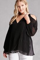 Forever21 Plus Size Accordion-pleat Top