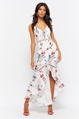 Forever21 High-low Floral Mermaid Dress