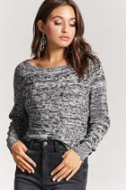 Forever21 Semi-sheer Purl Knit Sweater