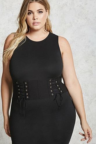 Forever21 Plus Size Corset Tank Dress