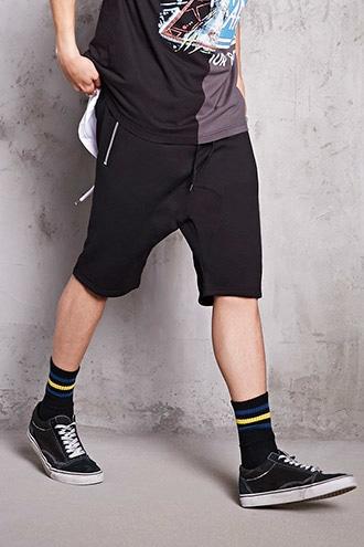 Forever21 Drop-crotch Knit Shorts