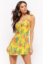 Forever21 Tropical Floral Print Mini Dress