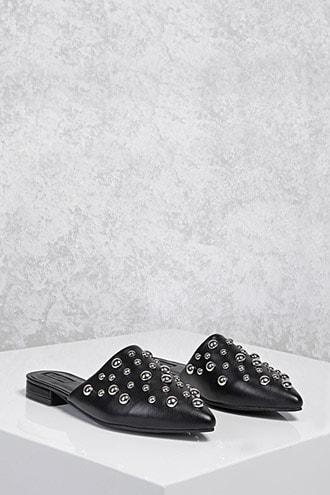 Forever21 Bubble Stud Flat Mules
