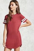 Forever21 Varsity Striped T-shirt Dress