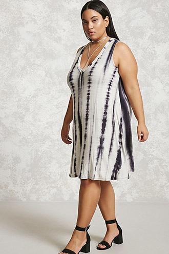 Forever21 Plus Size Tie-dye Midi Dress