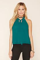 Forever21 Women's  Tie-neck Halter Top