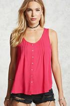 Forever21 Billowy Button-up Tank Top