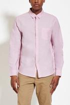 Forever21 Buttoned-collar Cotton Shirt