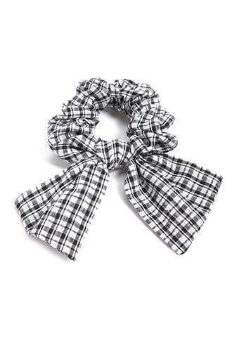 Forever21 Plaid Bow Hair Scrunchie