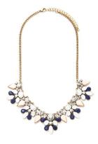 Forever21 Faux Gem And Rhinestone Necklace