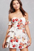 Forever21 Floral Ruffled Mini Dress