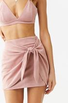 Forever21 Faux Suede Knotted Skirt