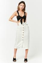 Forever21 Striped Linen Skirt