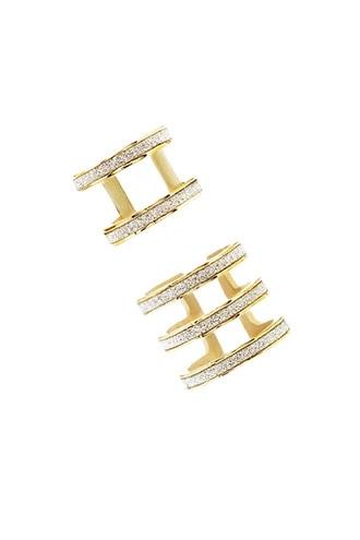 Forever21 Gold & Silver Caged Ring Set