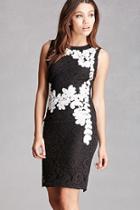 Forever21 Lace Contrast Sheath Dress