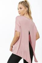 Forever21 Active V-neck Slit Tee