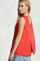Forever21 Cutout Slit-back Top