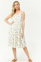 Forever21 Pineapple Print Fit & Flare Dress