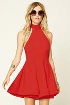 Forever21 Women's  Reverse A-line Halter Dress