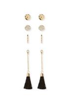 Forever21 Geo Stud And Drop Earring Set