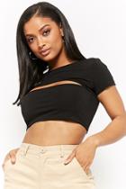 Forever21 Motel Cutout Crop Top