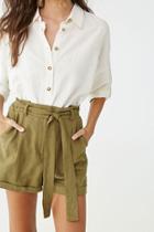Forever21 Drop-shoulder Cotton Shirt